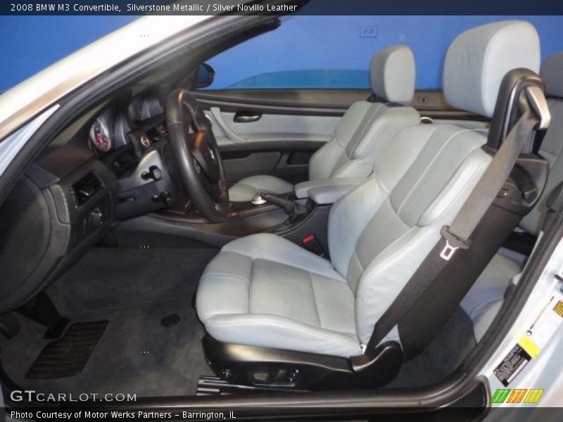 Silverstone Metallic / Silver Novillo Leather 2008 BMW M3 Convertible