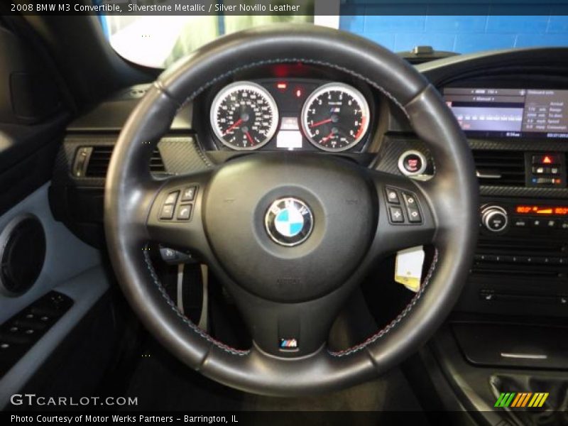 Silverstone Metallic / Silver Novillo Leather 2008 BMW M3 Convertible