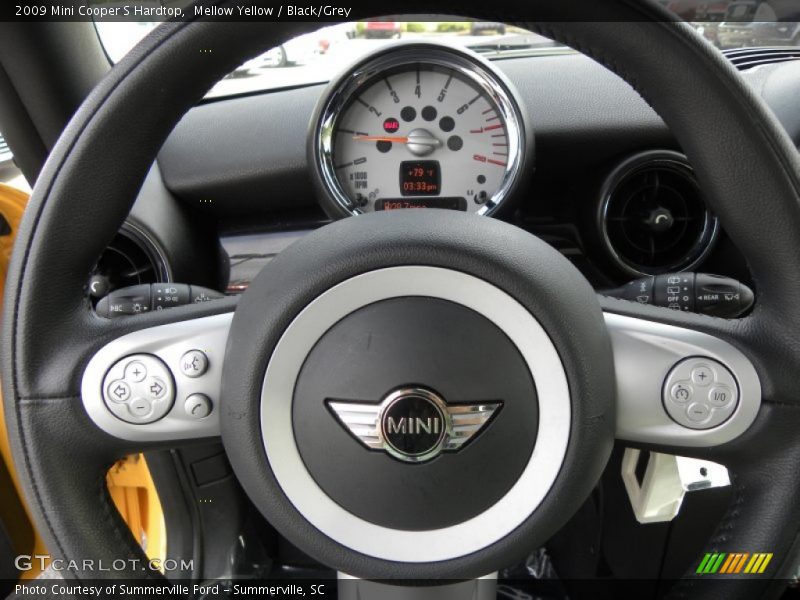 Mellow Yellow / Black/Grey 2009 Mini Cooper S Hardtop
