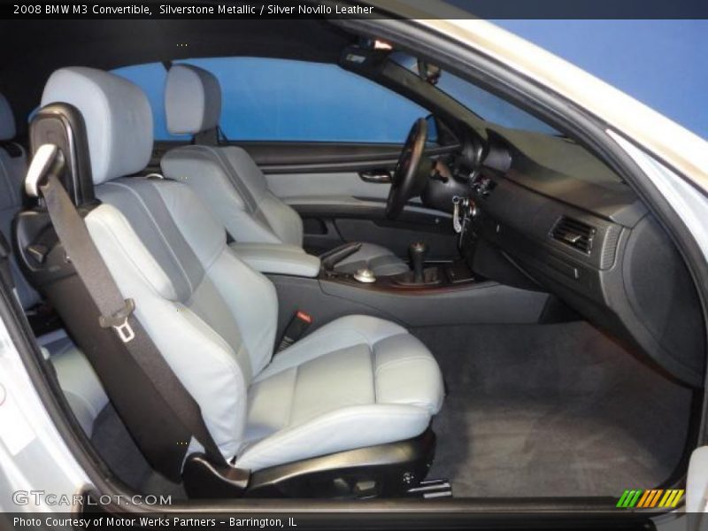 Silverstone Metallic / Silver Novillo Leather 2008 BMW M3 Convertible
