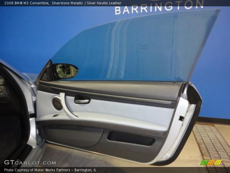 Silverstone Metallic / Silver Novillo Leather 2008 BMW M3 Convertible
