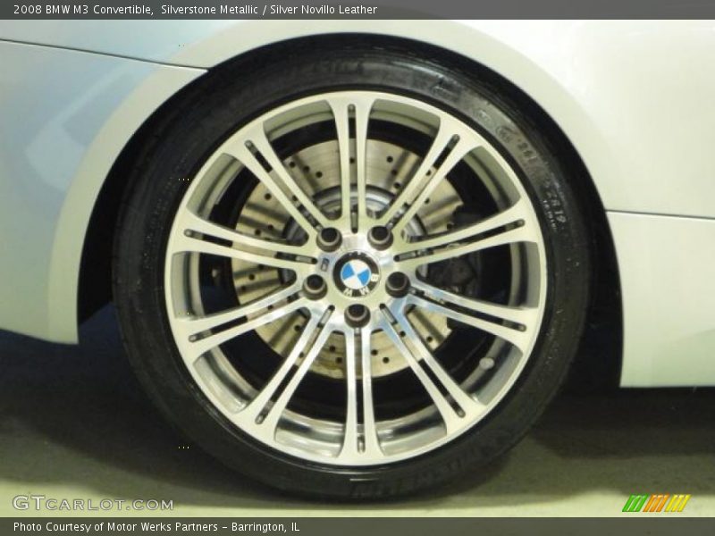 Silverstone Metallic / Silver Novillo Leather 2008 BMW M3 Convertible