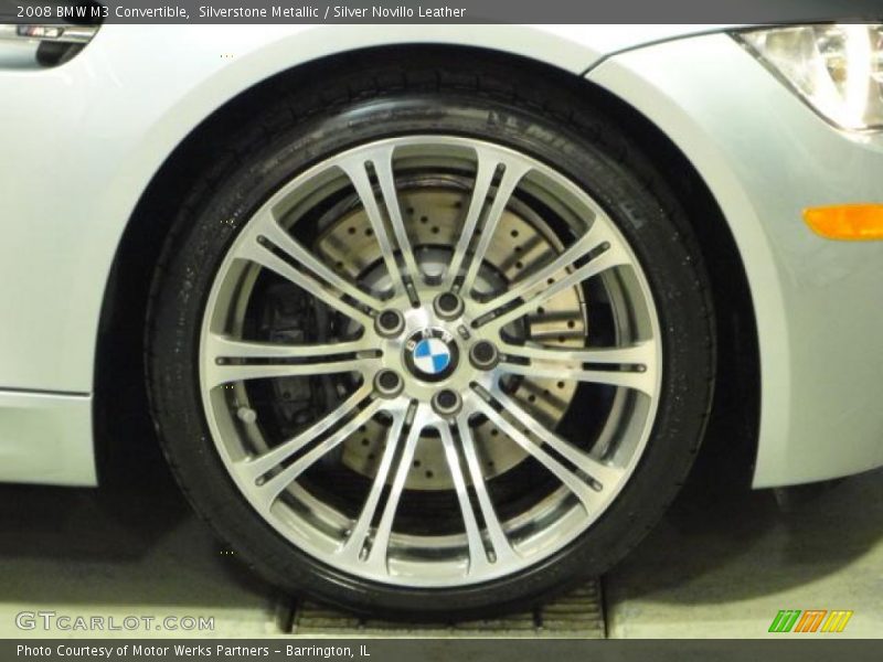Silverstone Metallic / Silver Novillo Leather 2008 BMW M3 Convertible