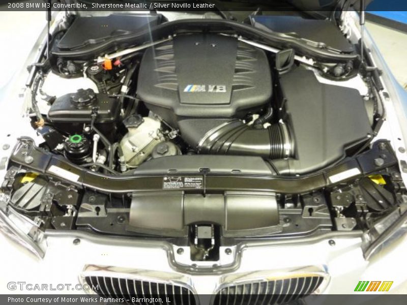 Silverstone Metallic / Silver Novillo Leather 2008 BMW M3 Convertible