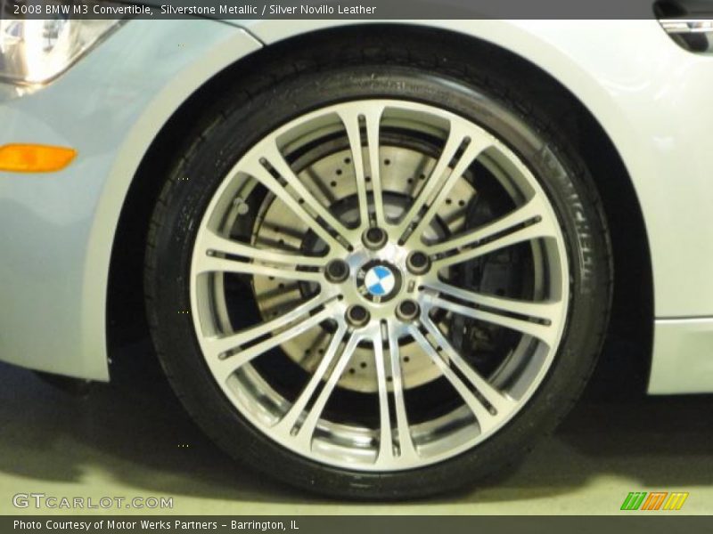 Silverstone Metallic / Silver Novillo Leather 2008 BMW M3 Convertible