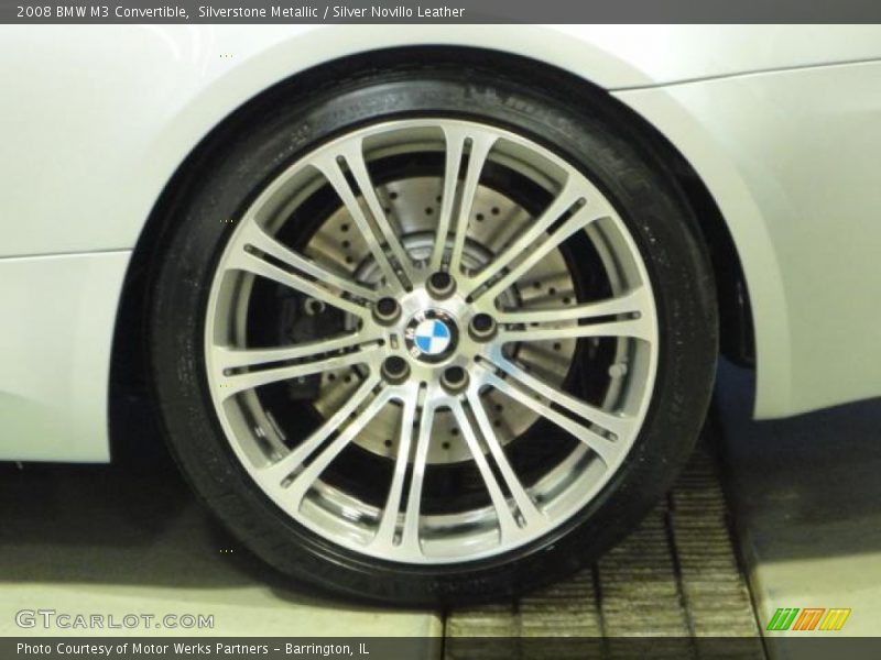Silverstone Metallic / Silver Novillo Leather 2008 BMW M3 Convertible