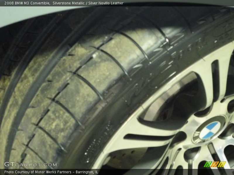 Silverstone Metallic / Silver Novillo Leather 2008 BMW M3 Convertible