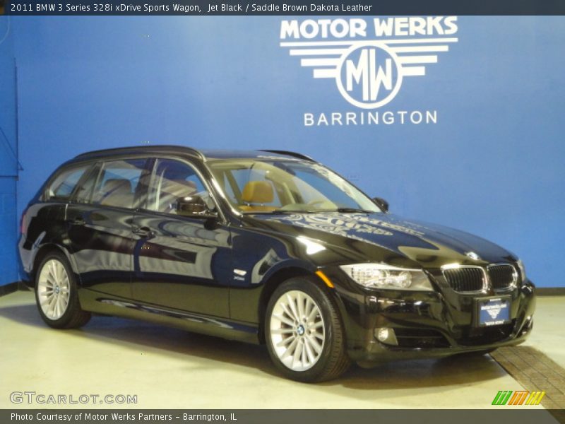 Jet Black / Saddle Brown Dakota Leather 2011 BMW 3 Series 328i xDrive Sports Wagon