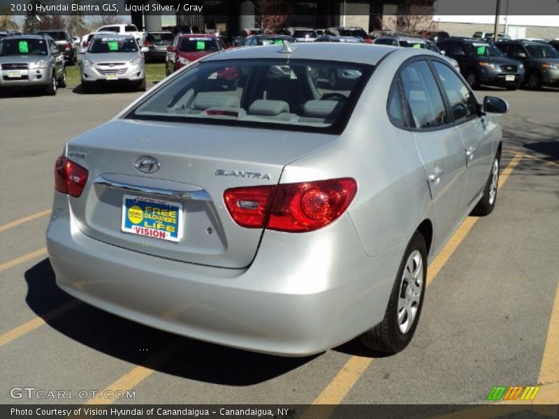 Liquid Silver / Gray 2010 Hyundai Elantra GLS