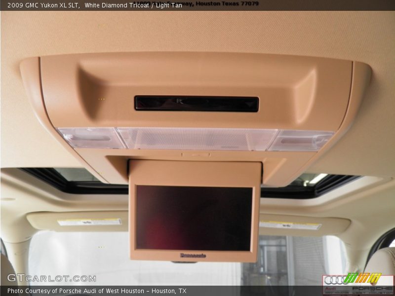 White Diamond Tricoat / Light Tan 2009 GMC Yukon XL SLT
