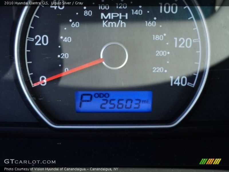 Liquid Silver / Gray 2010 Hyundai Elantra GLS