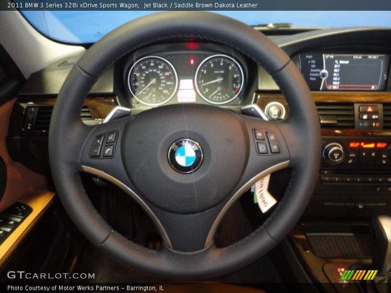 Jet Black / Saddle Brown Dakota Leather 2011 BMW 3 Series 328i xDrive Sports Wagon