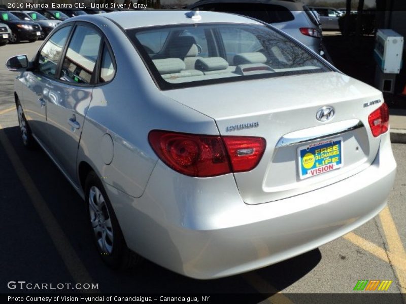 Liquid Silver / Gray 2010 Hyundai Elantra GLS