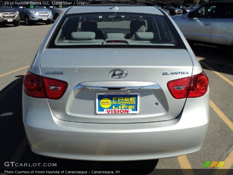 Liquid Silver / Gray 2010 Hyundai Elantra GLS