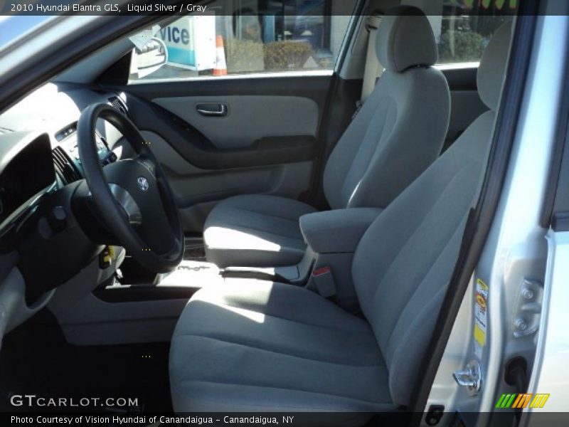 Liquid Silver / Gray 2010 Hyundai Elantra GLS