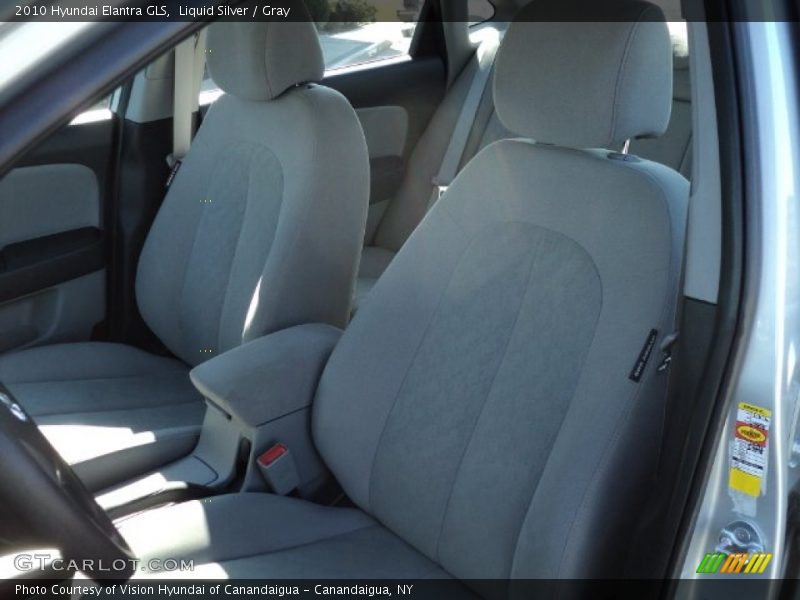 Liquid Silver / Gray 2010 Hyundai Elantra GLS