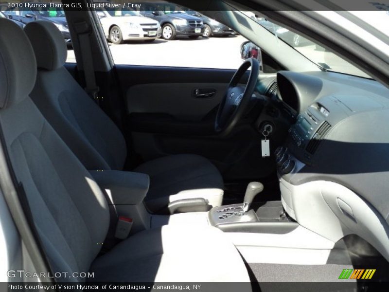 Liquid Silver / Gray 2010 Hyundai Elantra GLS