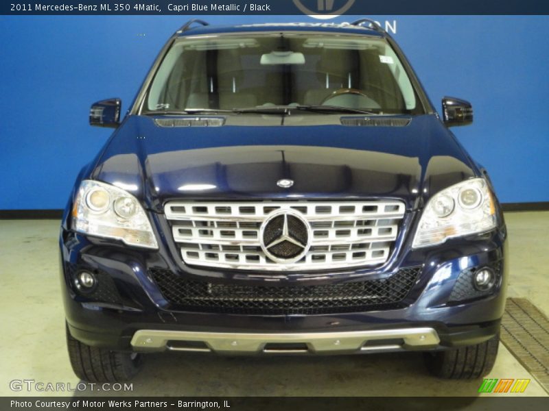 Capri Blue Metallic / Black 2011 Mercedes-Benz ML 350 4Matic