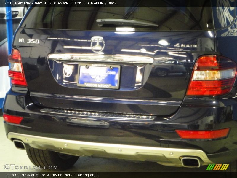 Capri Blue Metallic / Black 2011 Mercedes-Benz ML 350 4Matic
