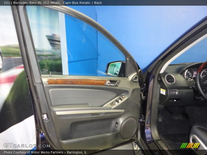 Capri Blue Metallic / Black 2011 Mercedes-Benz ML 350 4Matic