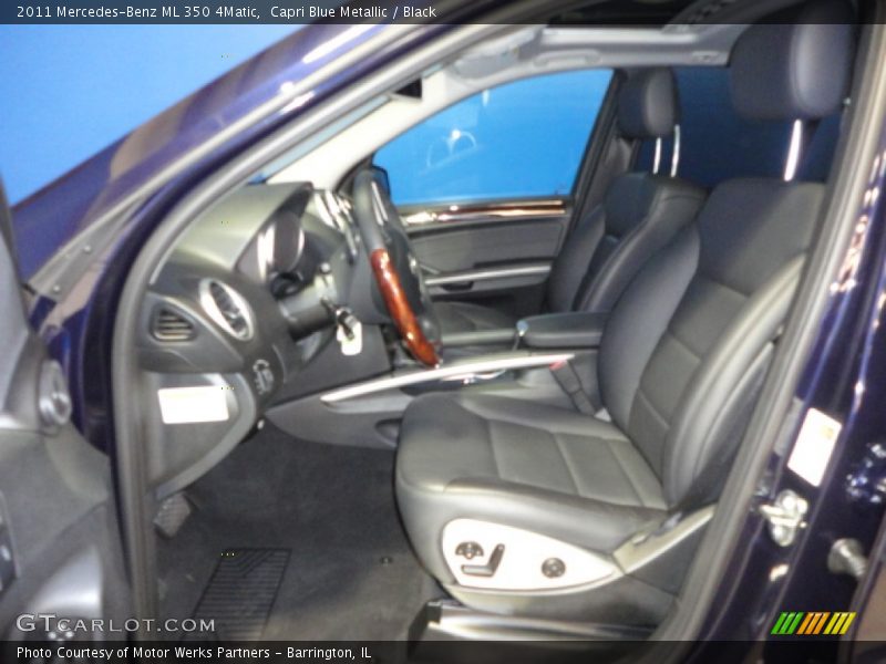 Capri Blue Metallic / Black 2011 Mercedes-Benz ML 350 4Matic