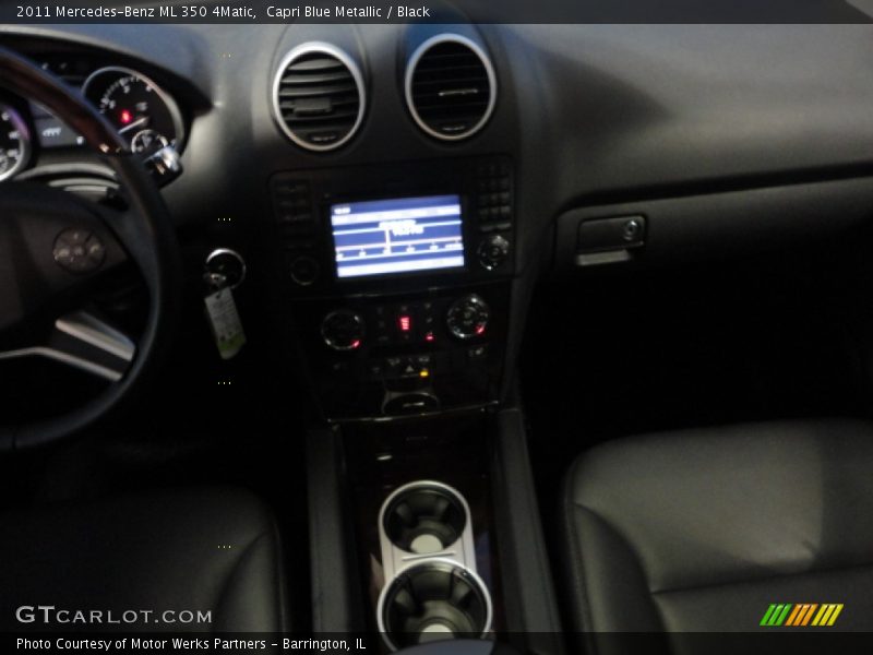 Capri Blue Metallic / Black 2011 Mercedes-Benz ML 350 4Matic