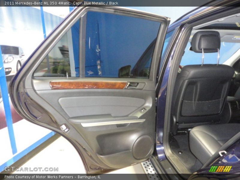 Capri Blue Metallic / Black 2011 Mercedes-Benz ML 350 4Matic