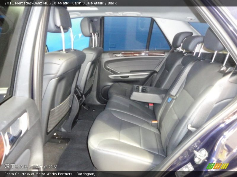 Capri Blue Metallic / Black 2011 Mercedes-Benz ML 350 4Matic