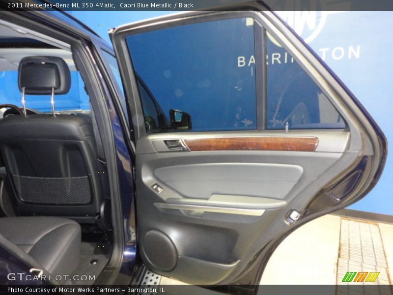 Capri Blue Metallic / Black 2011 Mercedes-Benz ML 350 4Matic