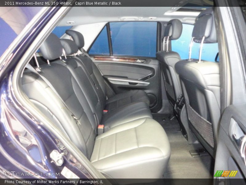 Capri Blue Metallic / Black 2011 Mercedes-Benz ML 350 4Matic