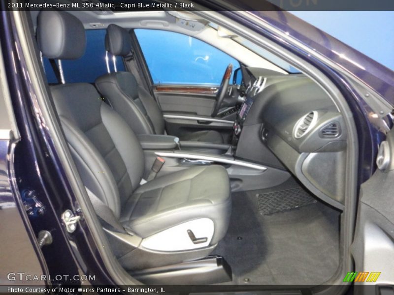 Capri Blue Metallic / Black 2011 Mercedes-Benz ML 350 4Matic