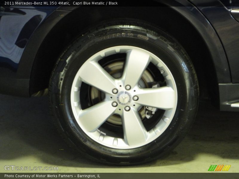 Capri Blue Metallic / Black 2011 Mercedes-Benz ML 350 4Matic