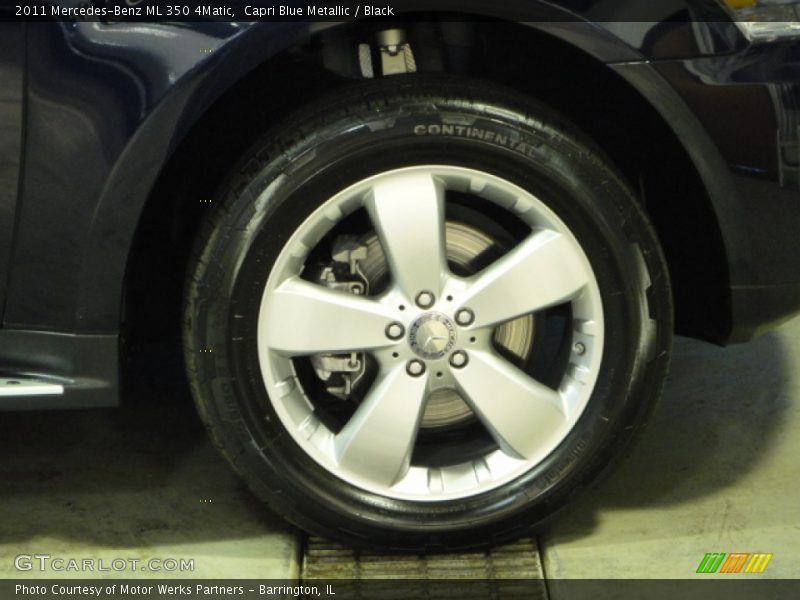 Capri Blue Metallic / Black 2011 Mercedes-Benz ML 350 4Matic