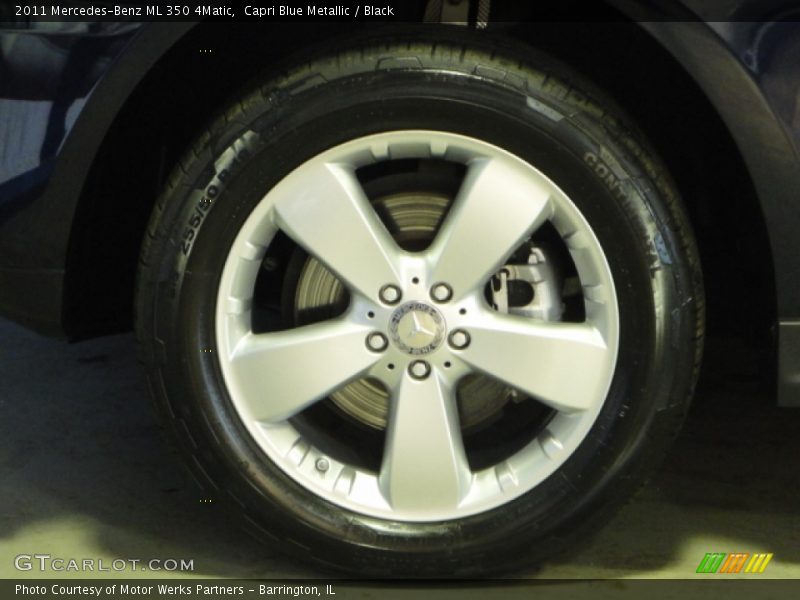 Capri Blue Metallic / Black 2011 Mercedes-Benz ML 350 4Matic