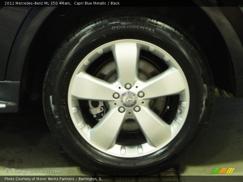 Capri Blue Metallic / Black 2011 Mercedes-Benz ML 350 4Matic