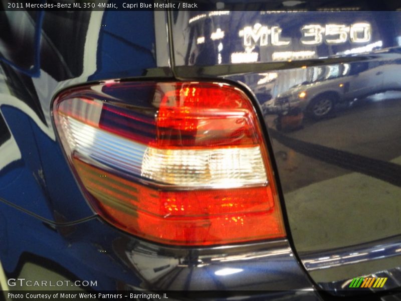Capri Blue Metallic / Black 2011 Mercedes-Benz ML 350 4Matic