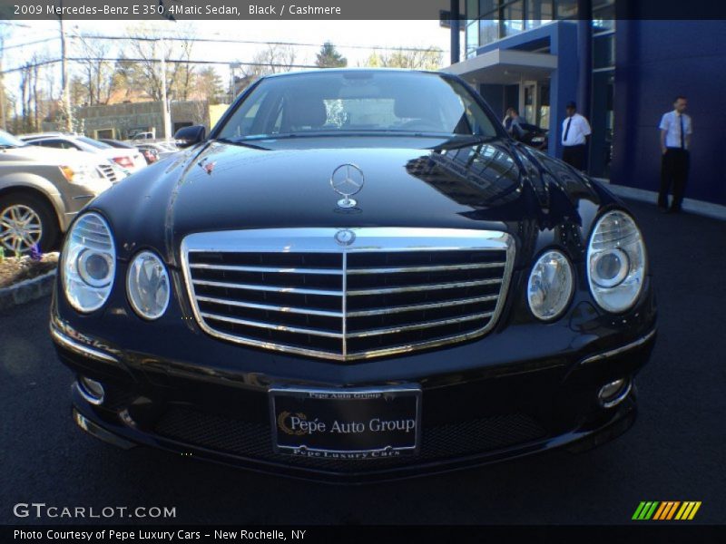 Black / Cashmere 2009 Mercedes-Benz E 350 4Matic Sedan