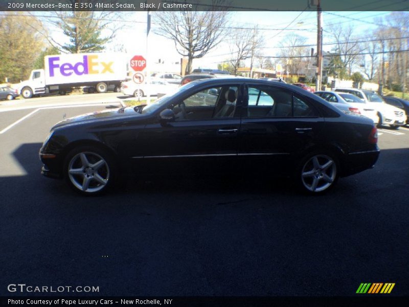 Black / Cashmere 2009 Mercedes-Benz E 350 4Matic Sedan