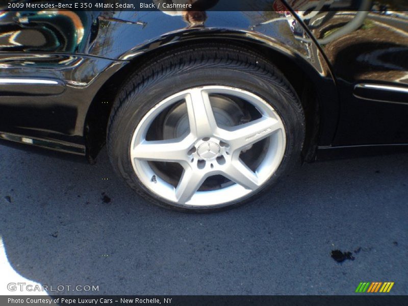Black / Cashmere 2009 Mercedes-Benz E 350 4Matic Sedan