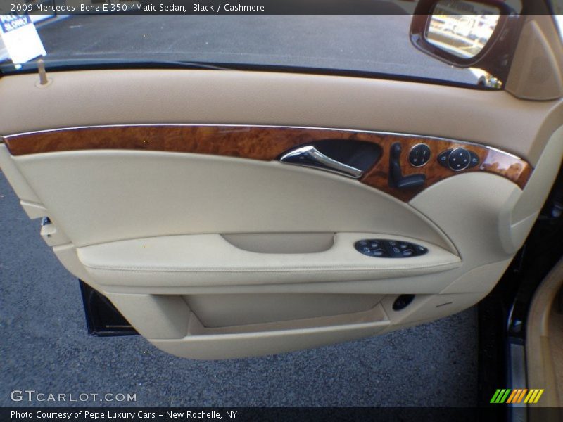 Black / Cashmere 2009 Mercedes-Benz E 350 4Matic Sedan