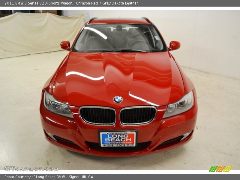 Crimson Red / Gray Dakota Leather 2011 BMW 3 Series 328i Sports Wagon