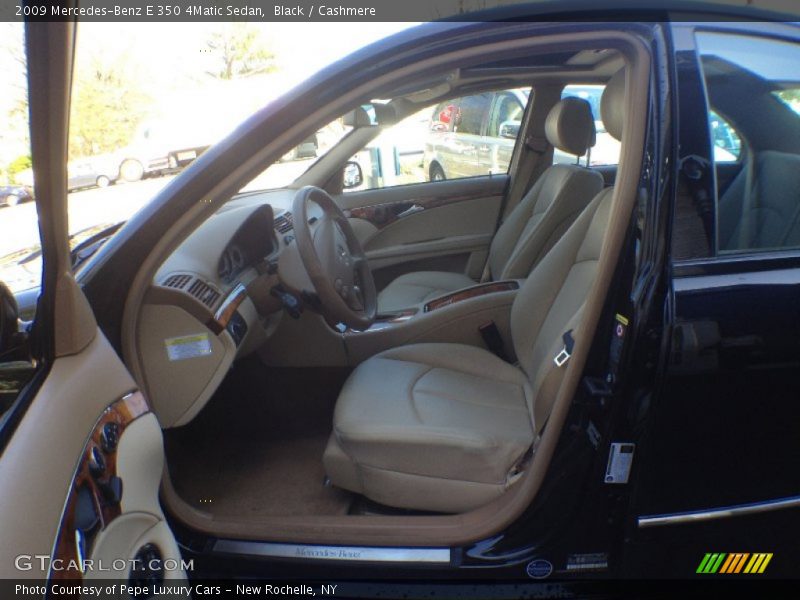 Black / Cashmere 2009 Mercedes-Benz E 350 4Matic Sedan