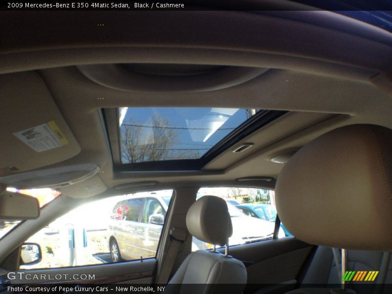 Black / Cashmere 2009 Mercedes-Benz E 350 4Matic Sedan