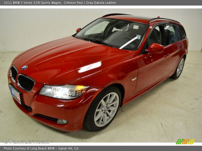 Crimson Red / Gray Dakota Leather 2011 BMW 3 Series 328i Sports Wagon