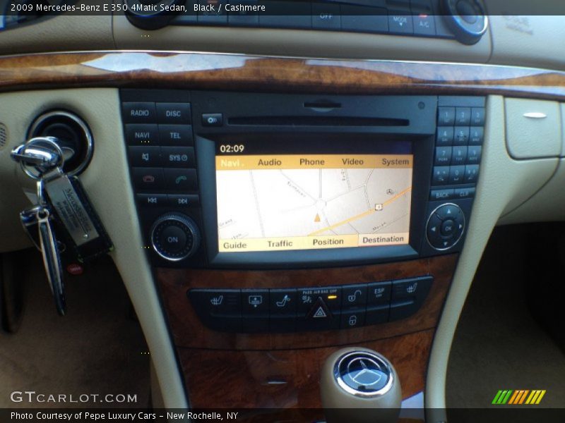 Black / Cashmere 2009 Mercedes-Benz E 350 4Matic Sedan