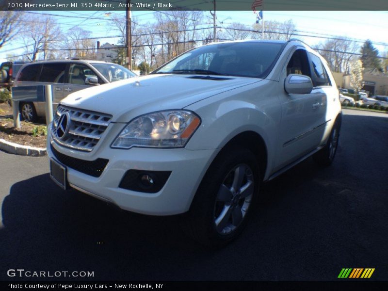 Arctic White / Black 2010 Mercedes-Benz ML 350 4Matic