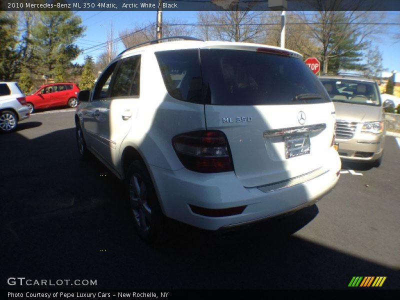 Arctic White / Black 2010 Mercedes-Benz ML 350 4Matic