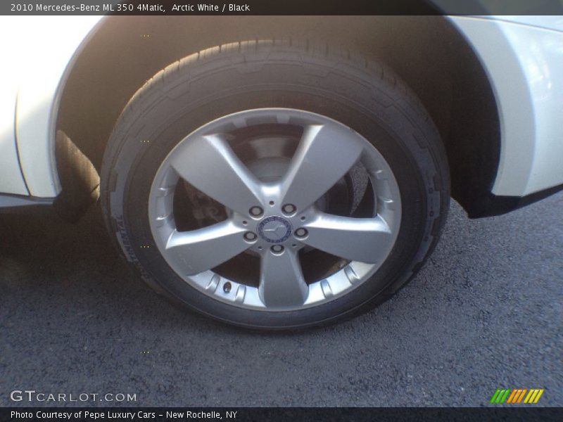 Arctic White / Black 2010 Mercedes-Benz ML 350 4Matic