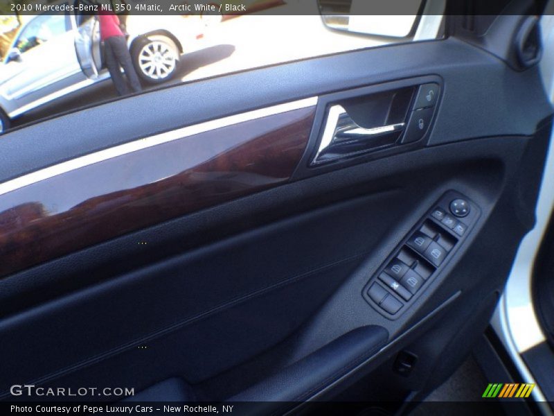 Arctic White / Black 2010 Mercedes-Benz ML 350 4Matic