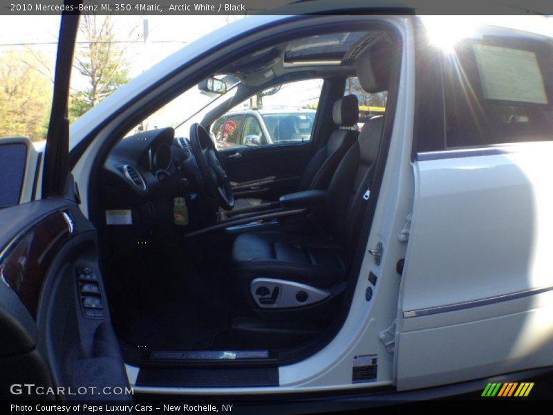 Arctic White / Black 2010 Mercedes-Benz ML 350 4Matic